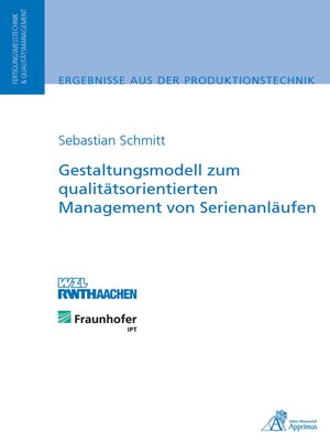 cover image of Gestaltungsmodell zum qualitätsorientierten Management von Serienanläufen
